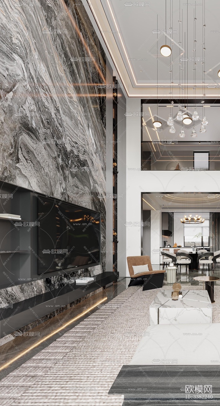 现代别墅效果图下载（渲染图13）