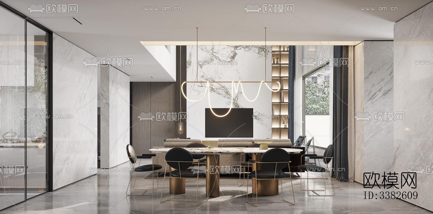 现代别墅效果图下载（渲染图8）