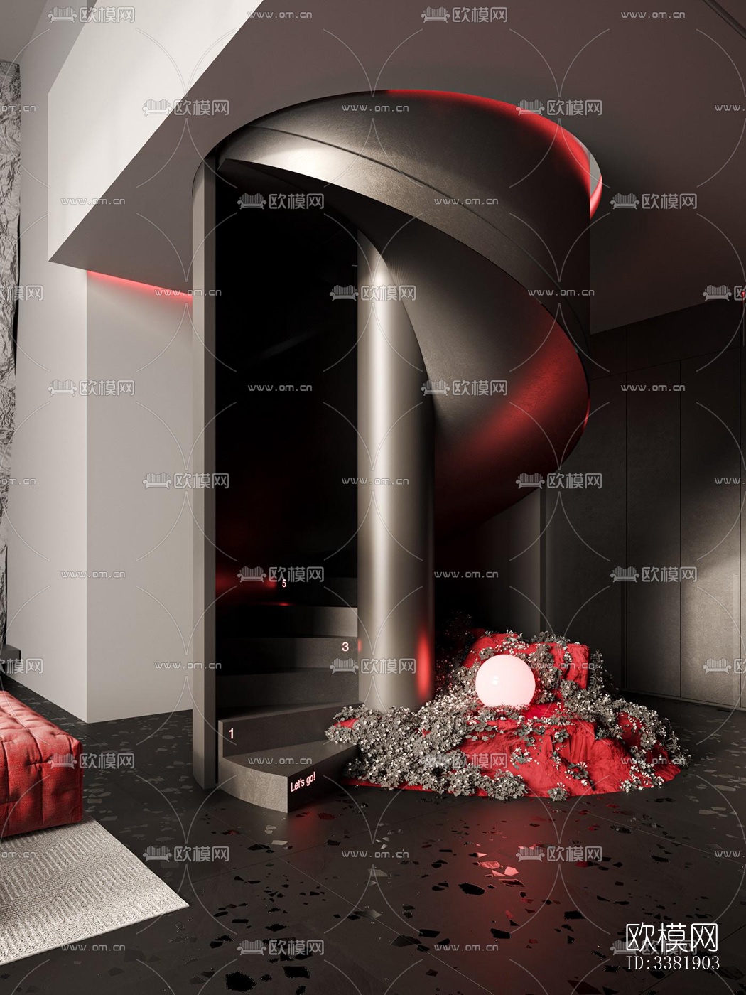 现代别墅效果图下载（渲染图4）