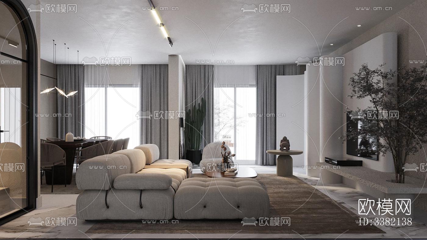 现代别墅效果图下载（渲染图9）