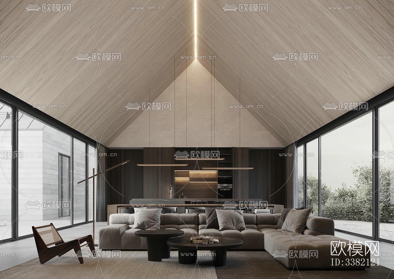 现代别墅效果图下载（渲染图2）