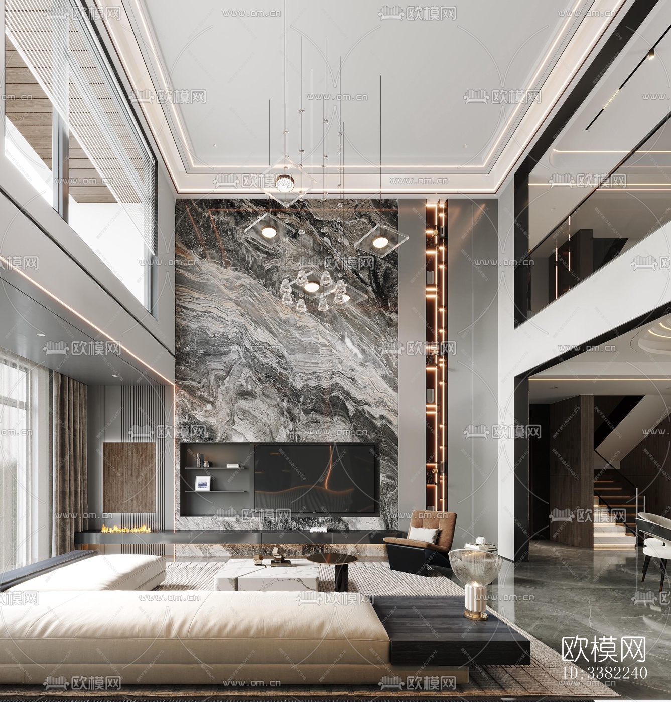 现代别墅效果图下载（渲染图10）