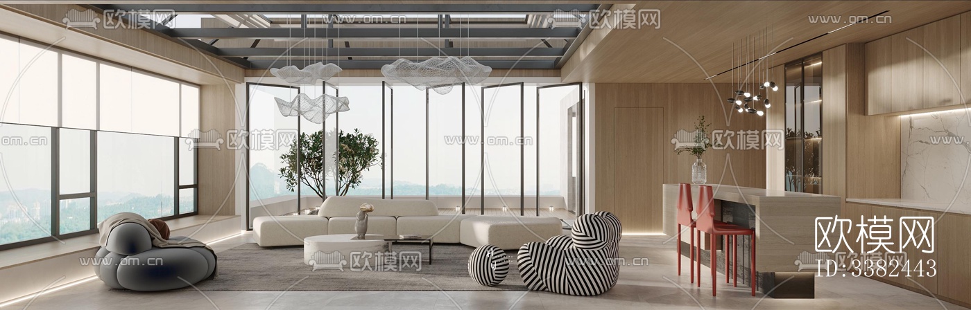 现代别墅效果图下载（渲染图14）