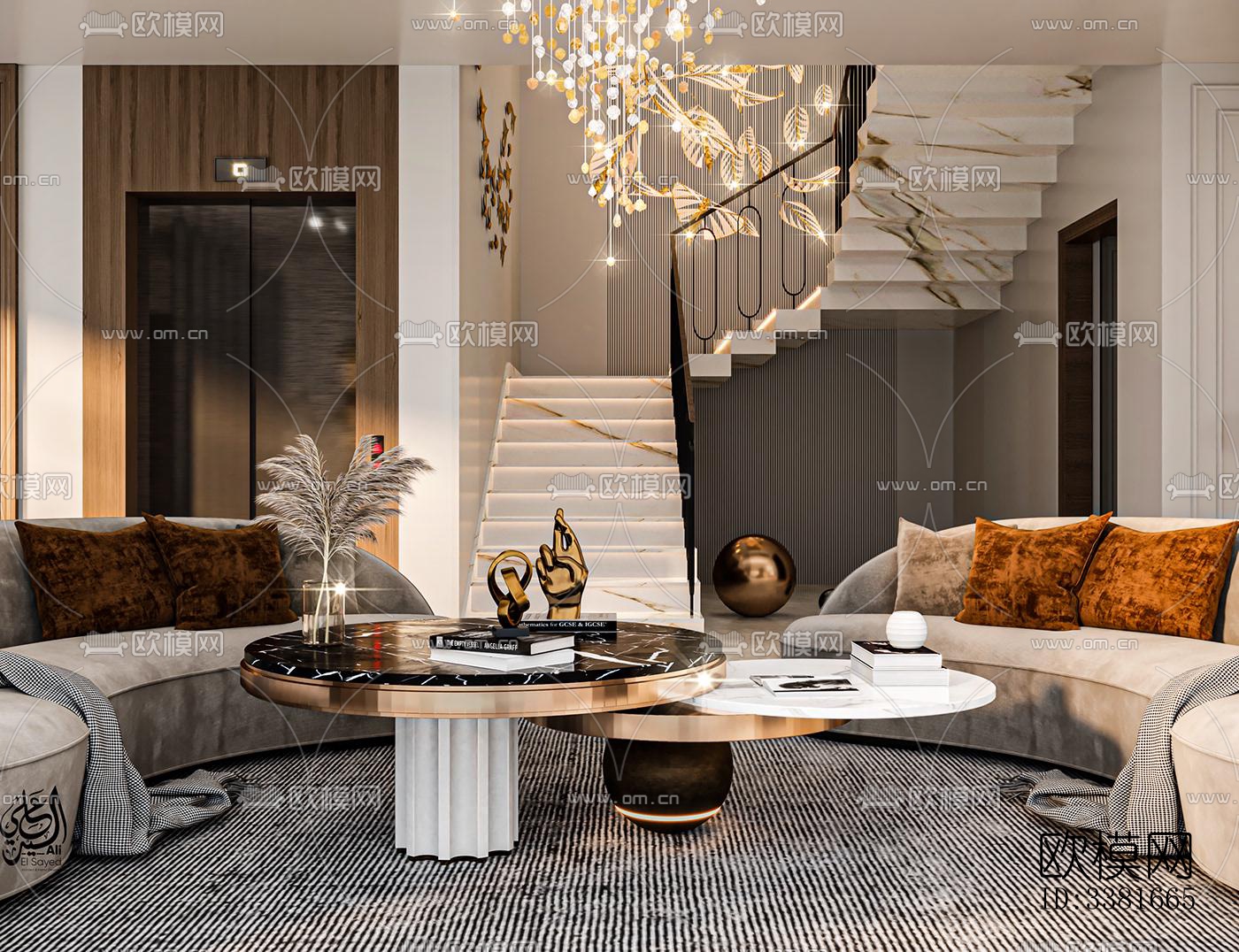 现代别墅效果图下载（渲染图4）