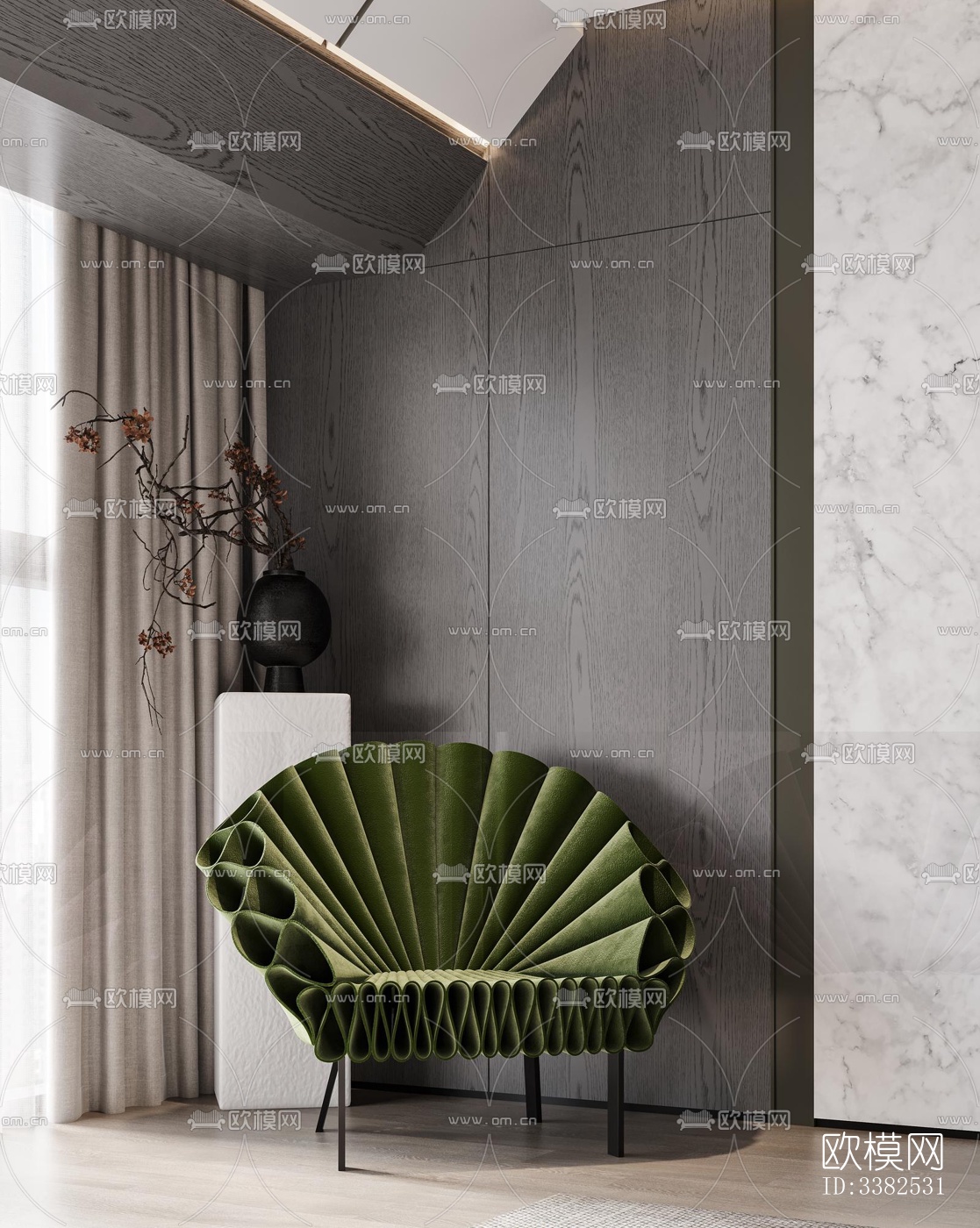 现代别墅效果图下载（渲染图2）