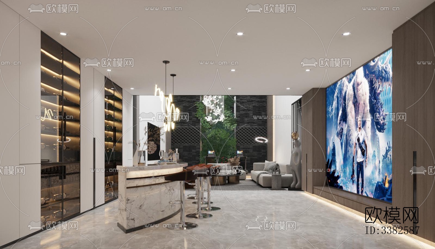 现代别墅效果图下载（渲染图2）