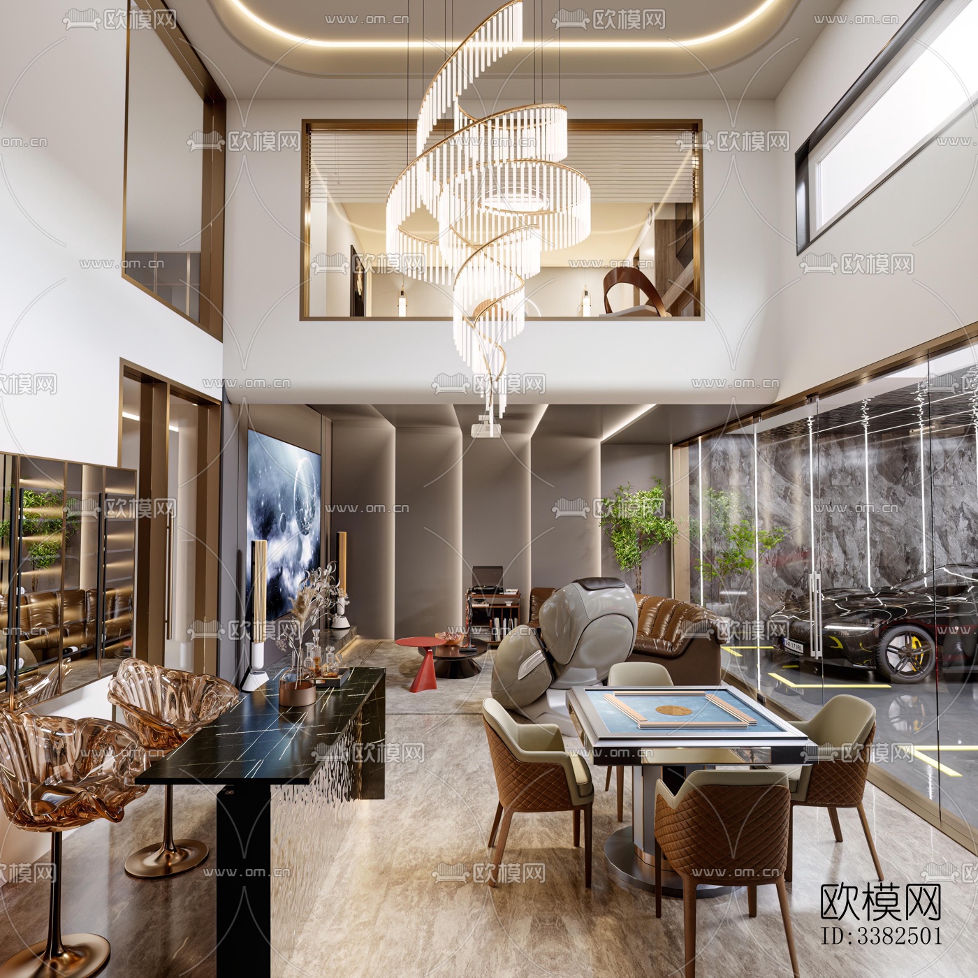 现代别墅效果图下载（渲染图8）