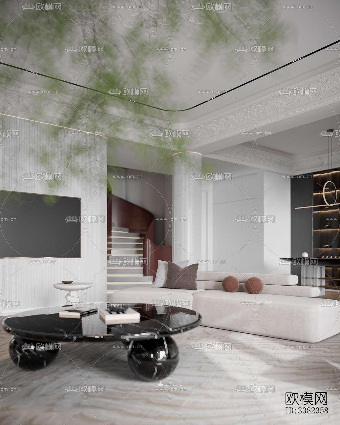 现代别墅效果图下载（渲染图7）