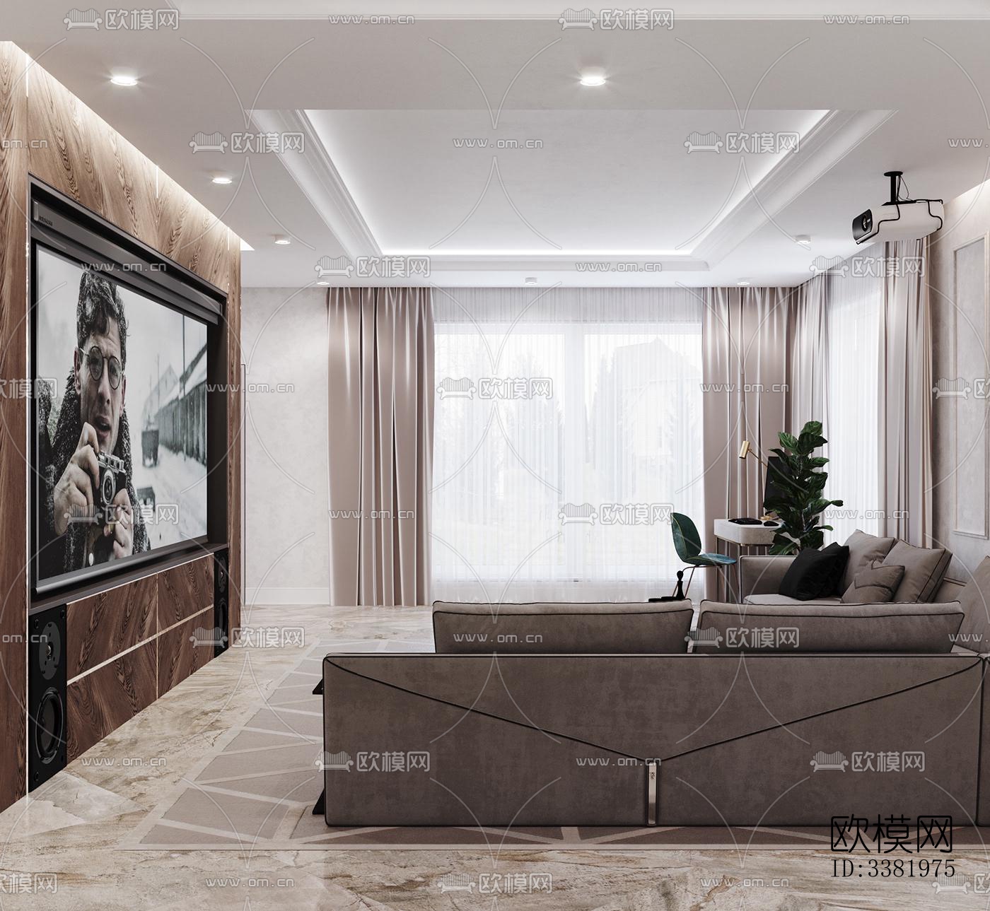 现代别墅效果图下载（渲染图7）