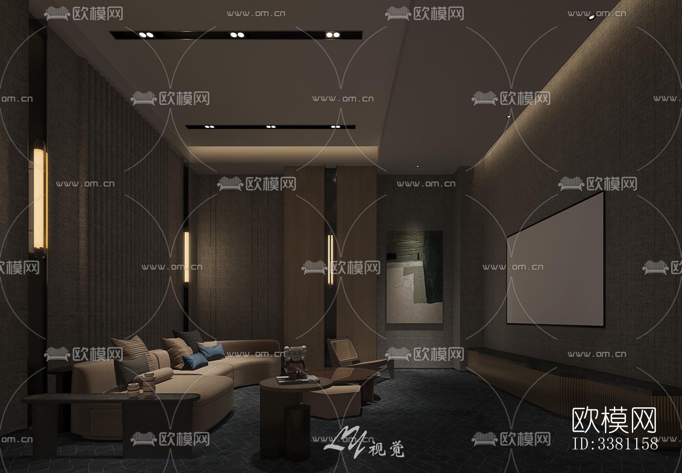 现代别墅效果图下载（渲染图4）
