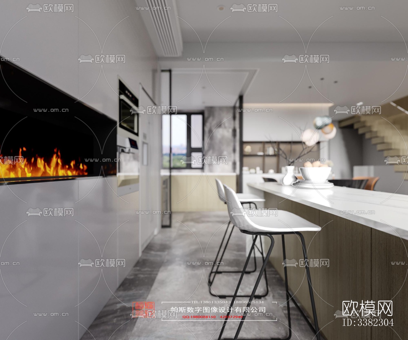 现代别墅效果图下载（渲染图14）