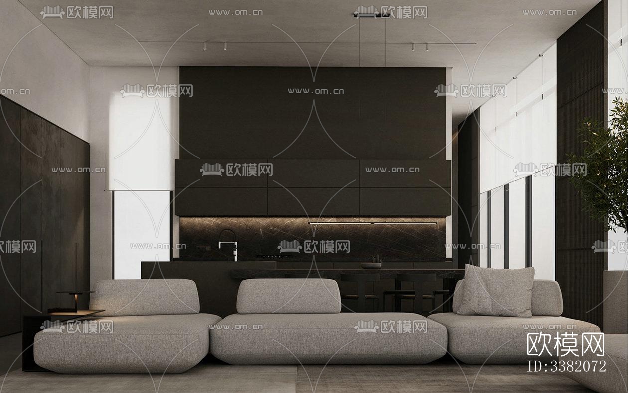 现代别墅效果图下载（渲染图18）