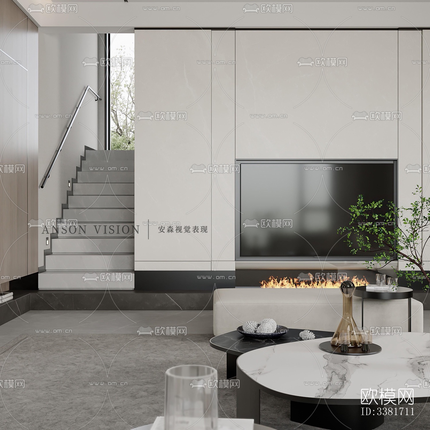 现代别墅效果图下载（渲染图2）