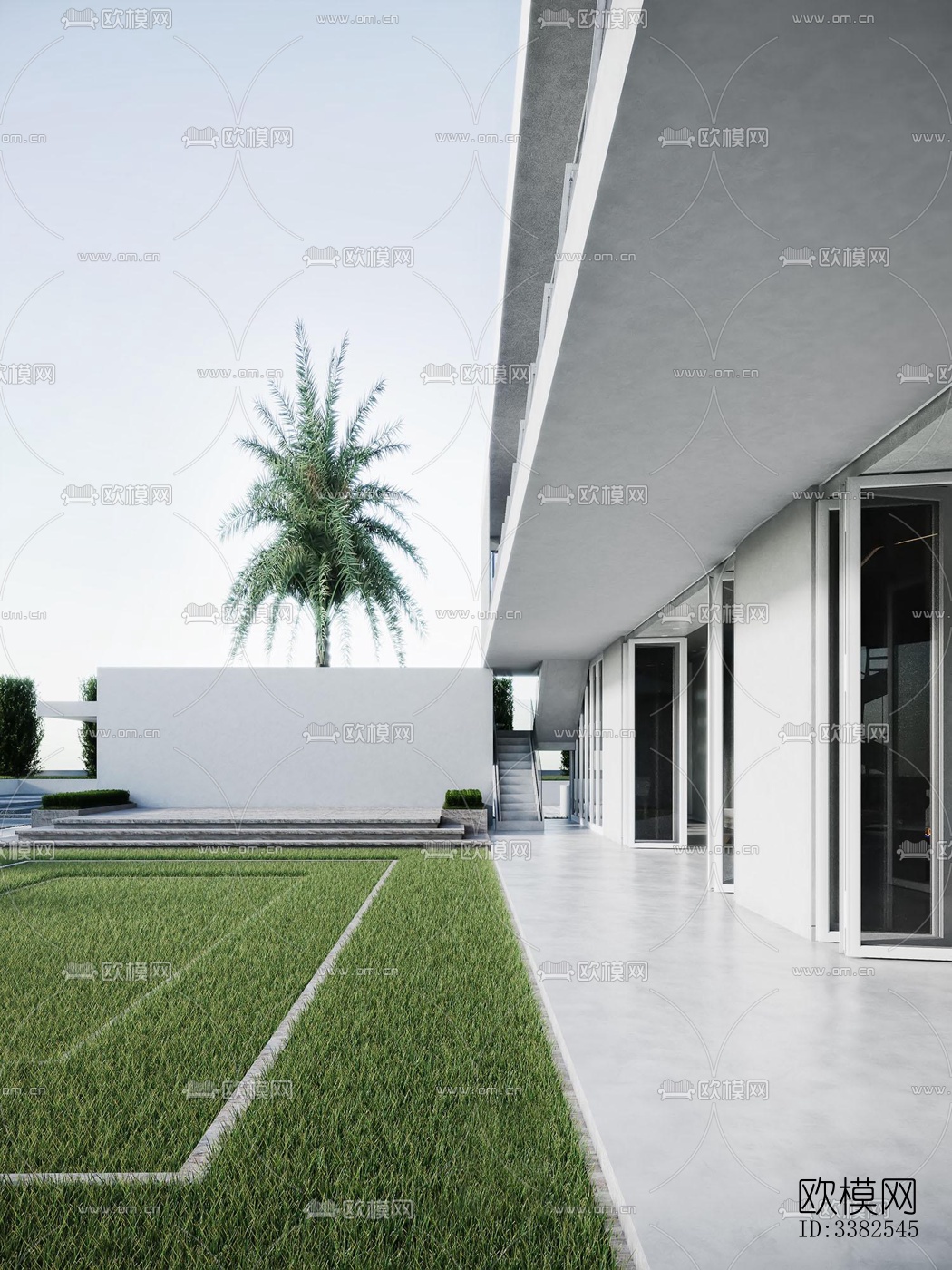 现代别墅效果图下载（渲染图2）