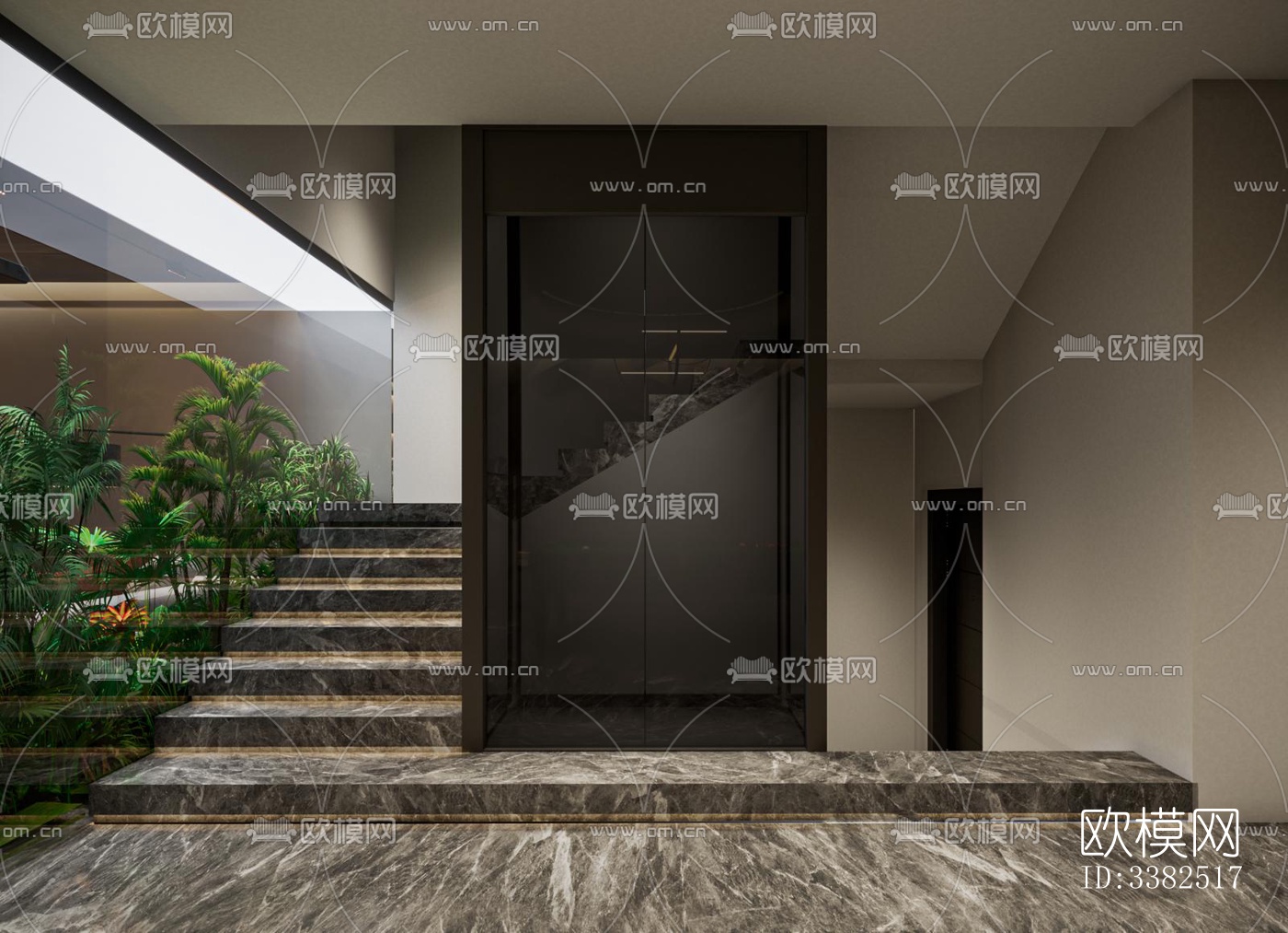 现代别墅效果图下载（渲染图10）