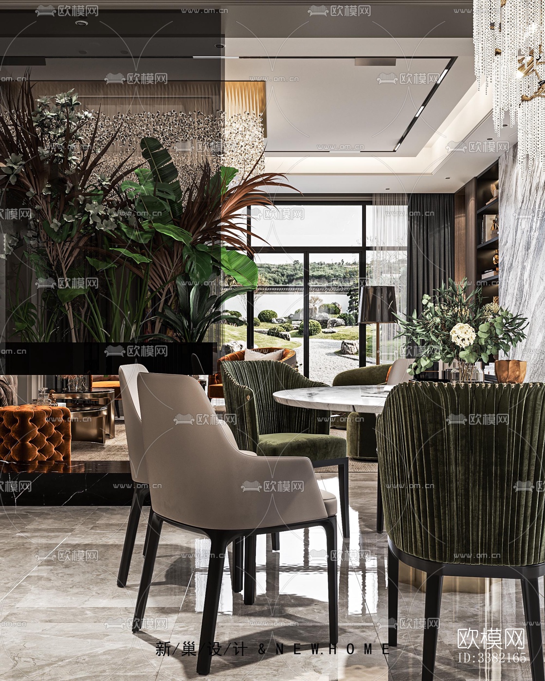 现代别墅效果图下载（渲染图12）