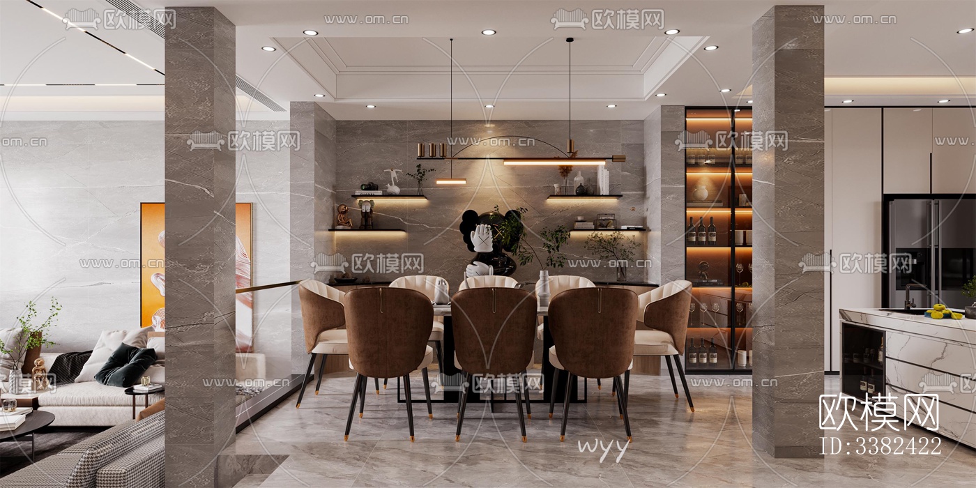 现代别墅效果图下载（渲染图3）