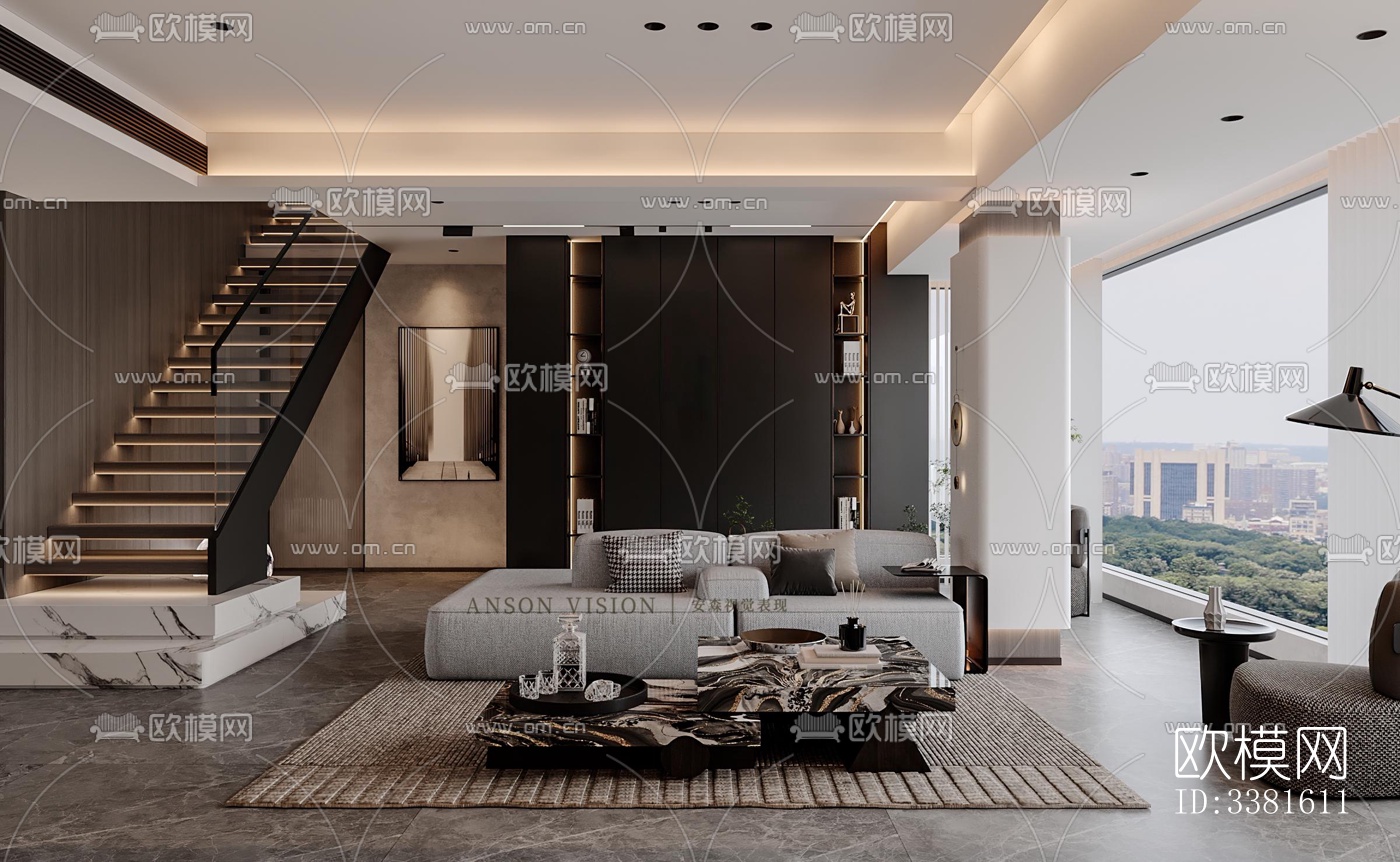 现代别墅效果图下载（渲染图2）