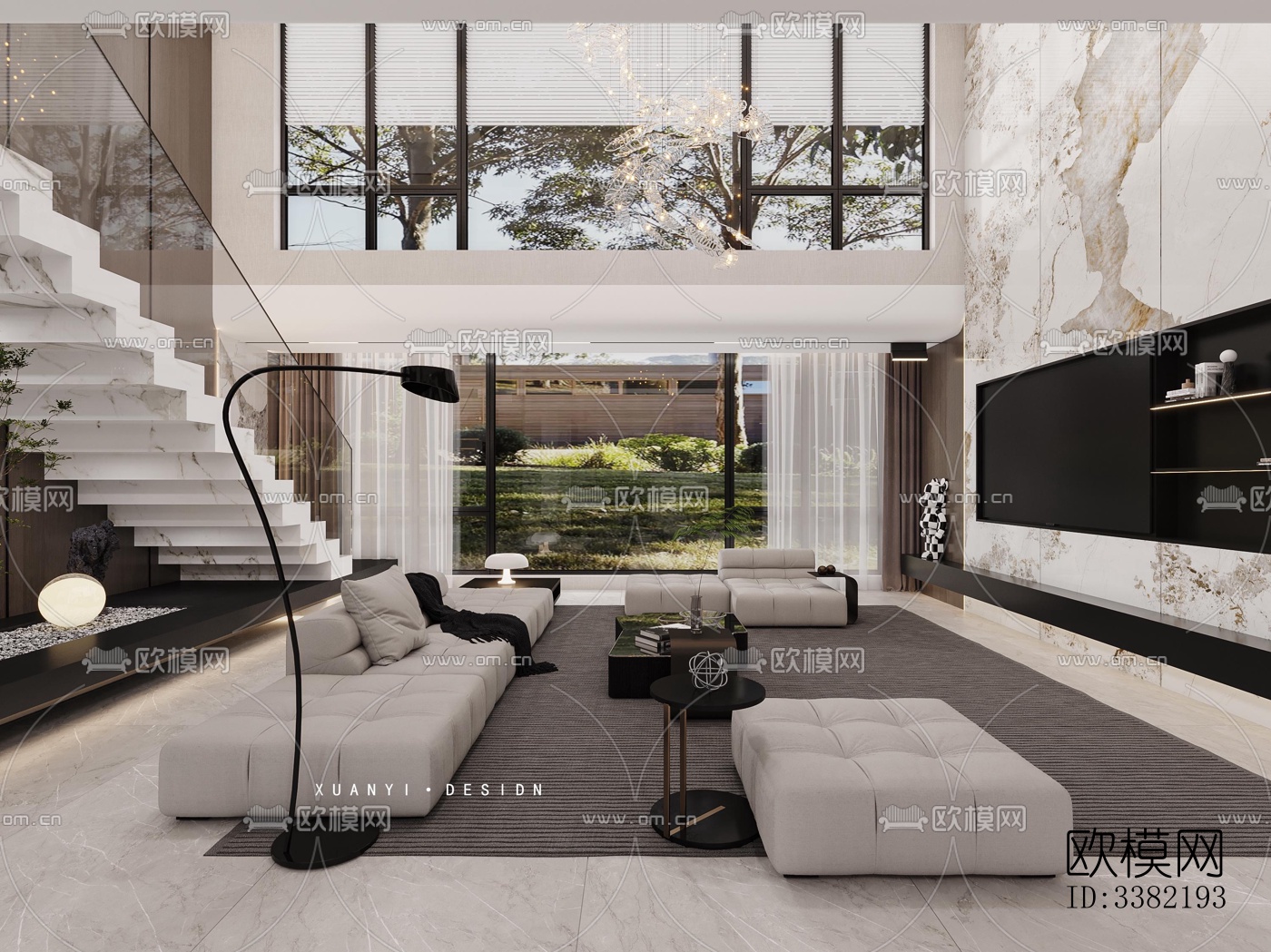 现代别墅效果图下载（渲染图9）