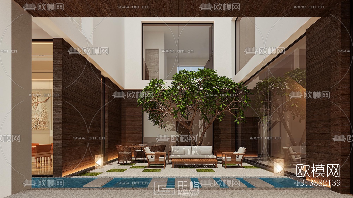 现代别墅效果图下载（渲染图12）