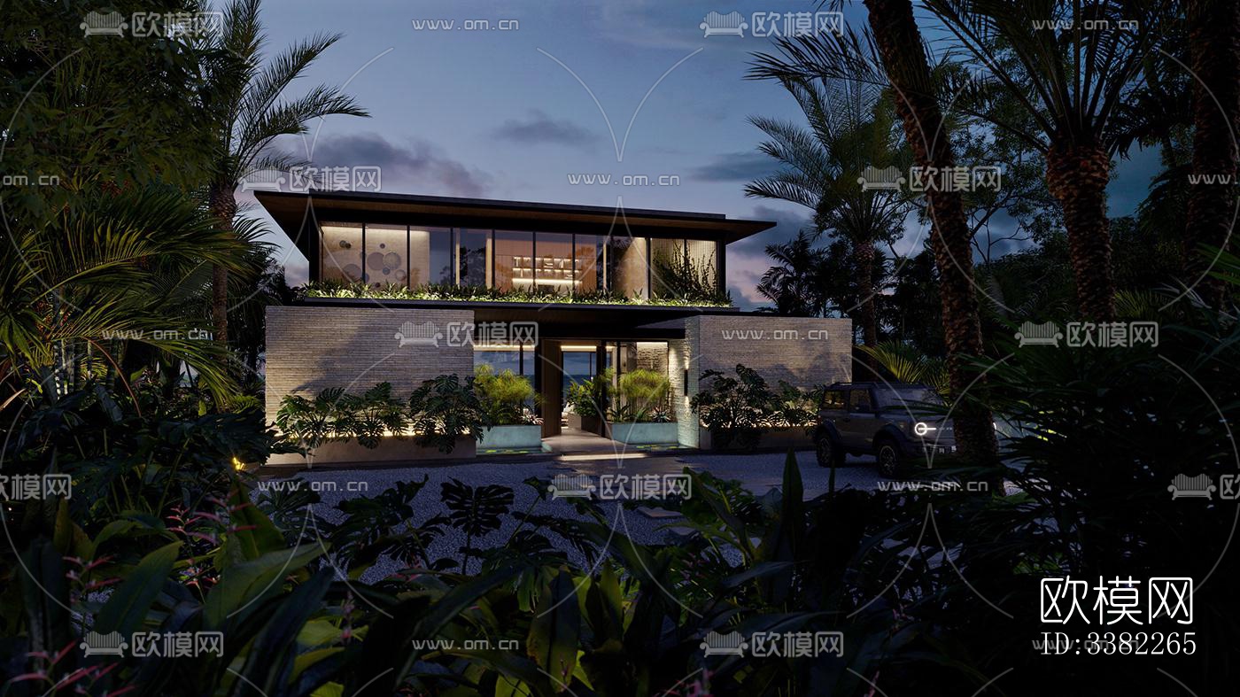 现代别墅效果图下载（渲染图11）