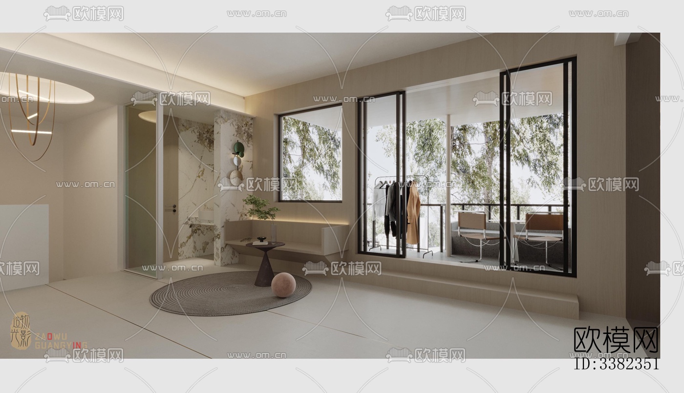 现代别墅效果图下载（渲染图4）