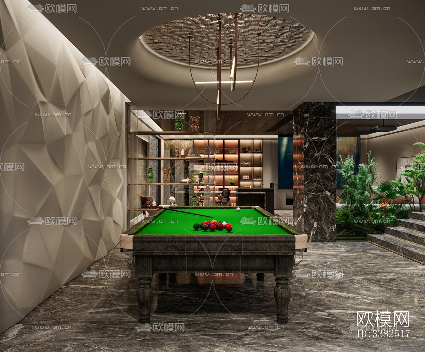 现代别墅效果图下载（渲染图9）