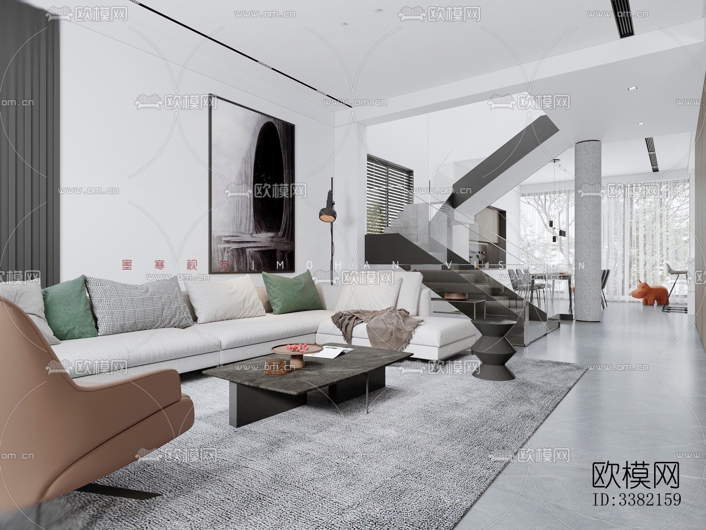 现代别墅效果图下载（渲染图9）