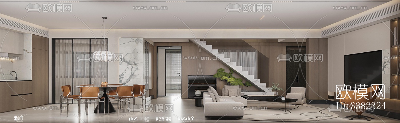 现代别墅效果图下载（渲染图3）