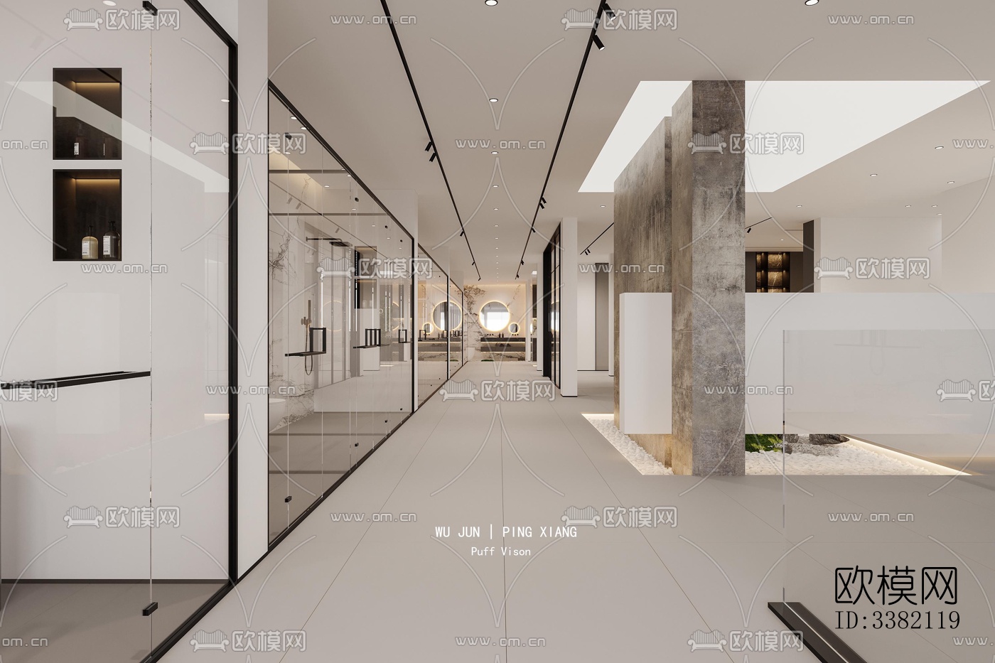 现代别墅效果图下载（渲染图1）