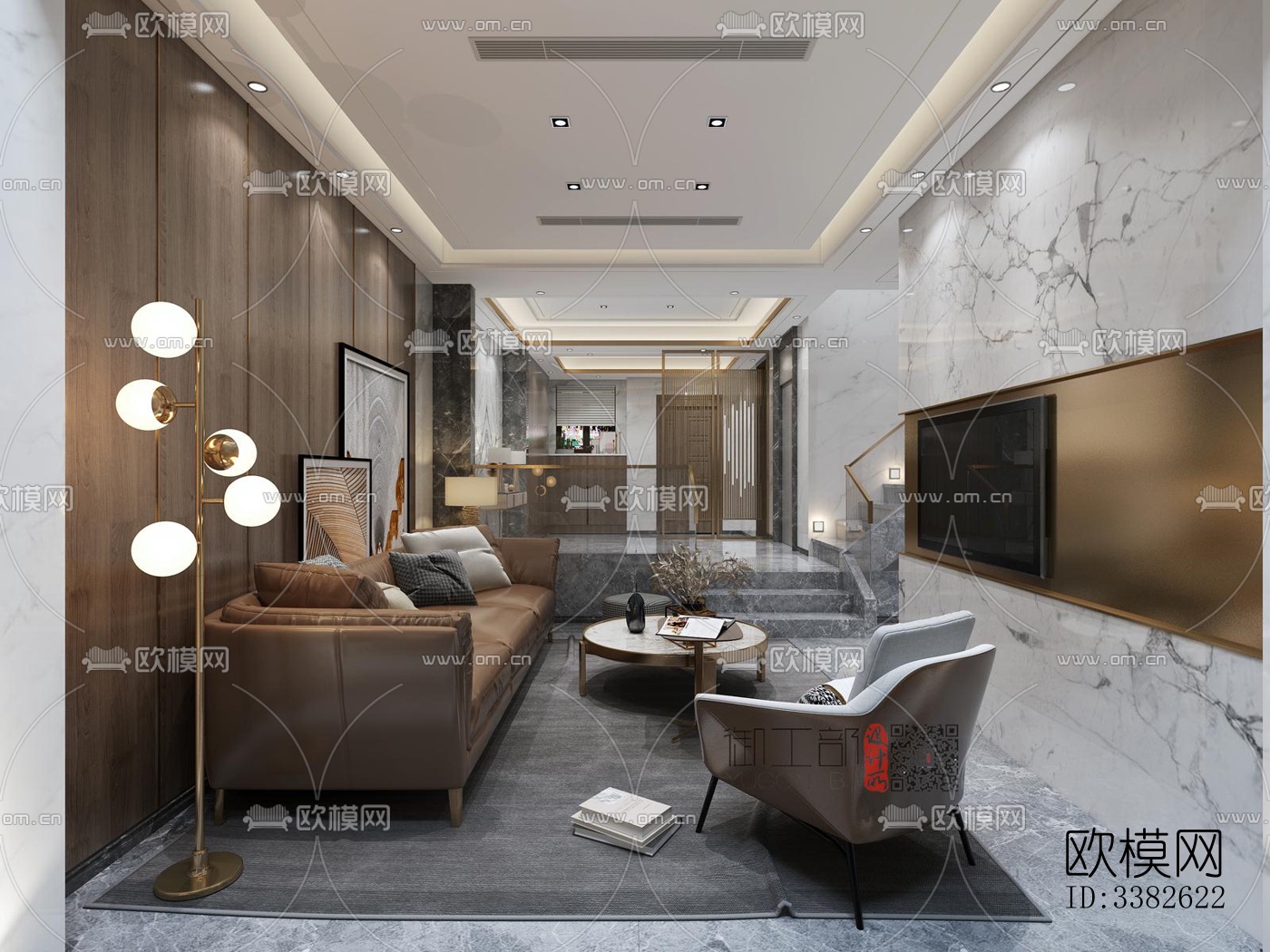 现代别墅效果图下载（渲染图4）