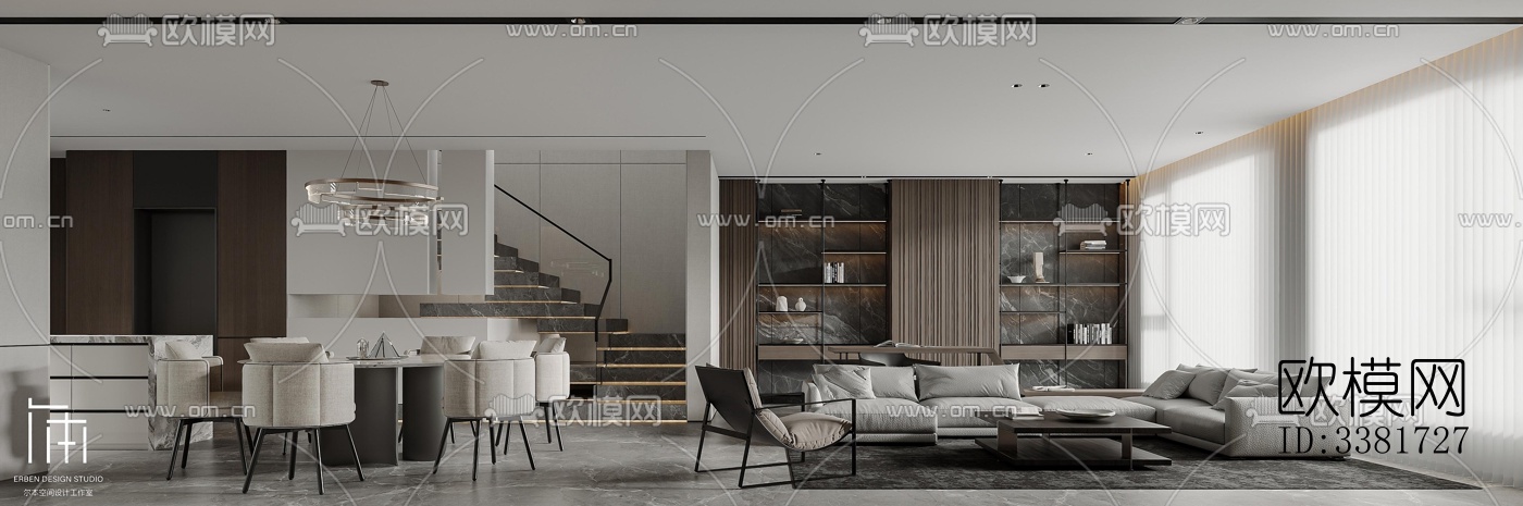 现代别墅效果图下载（渲染图7）