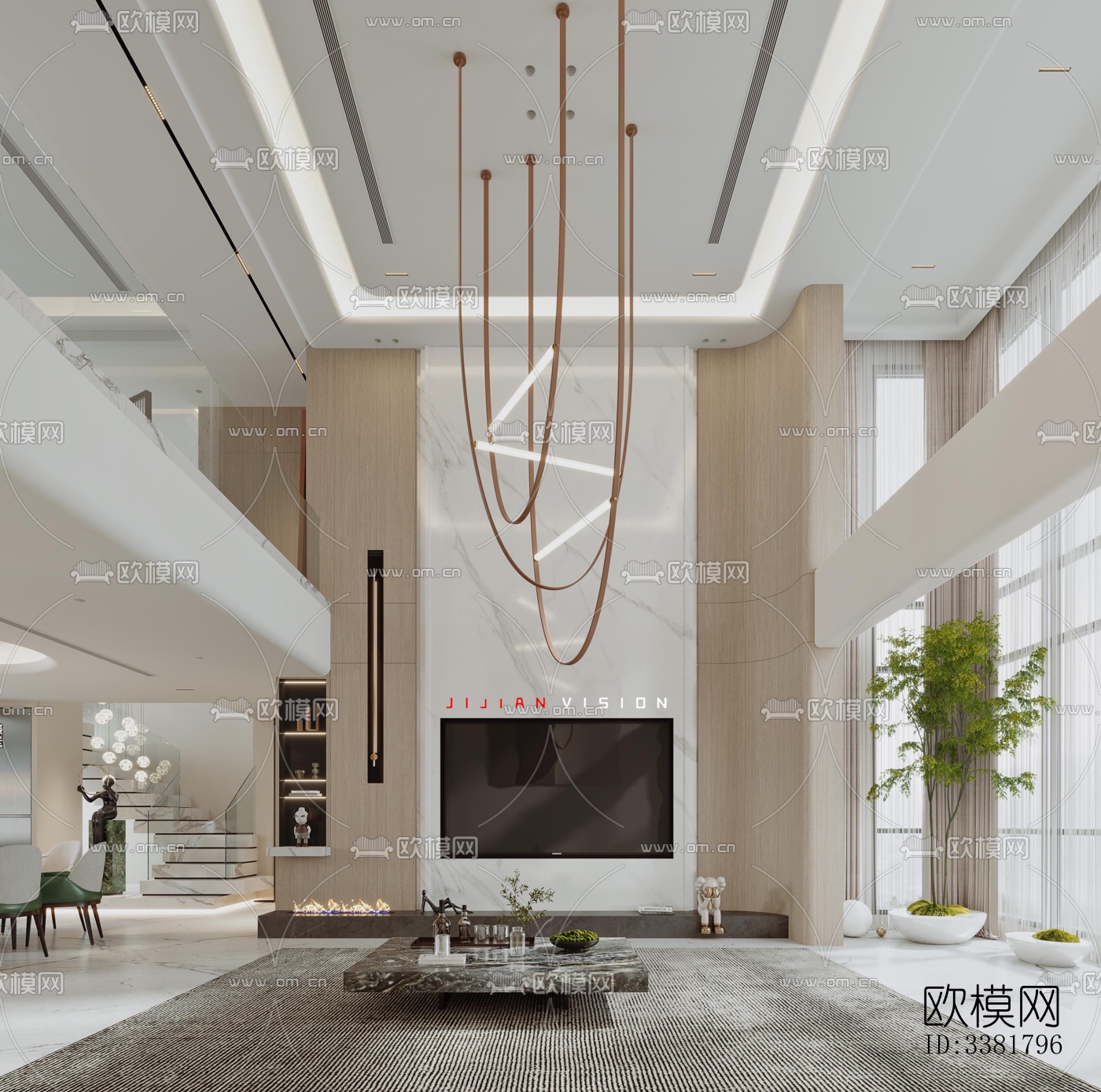 现代别墅效果图下载（渲染图5）