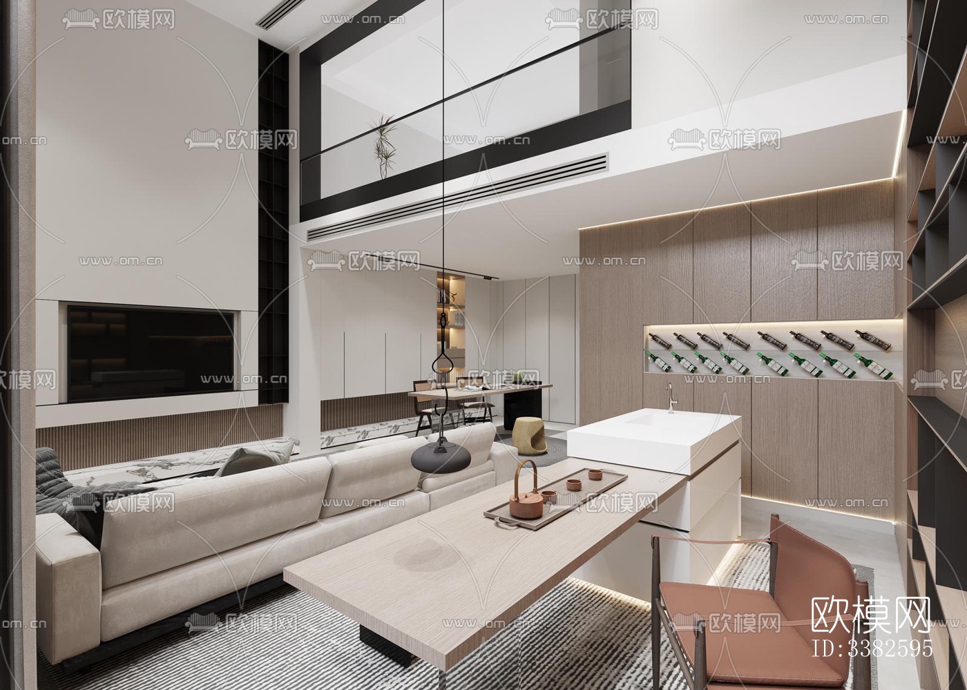 现代别墅效果图下载（渲染图19）