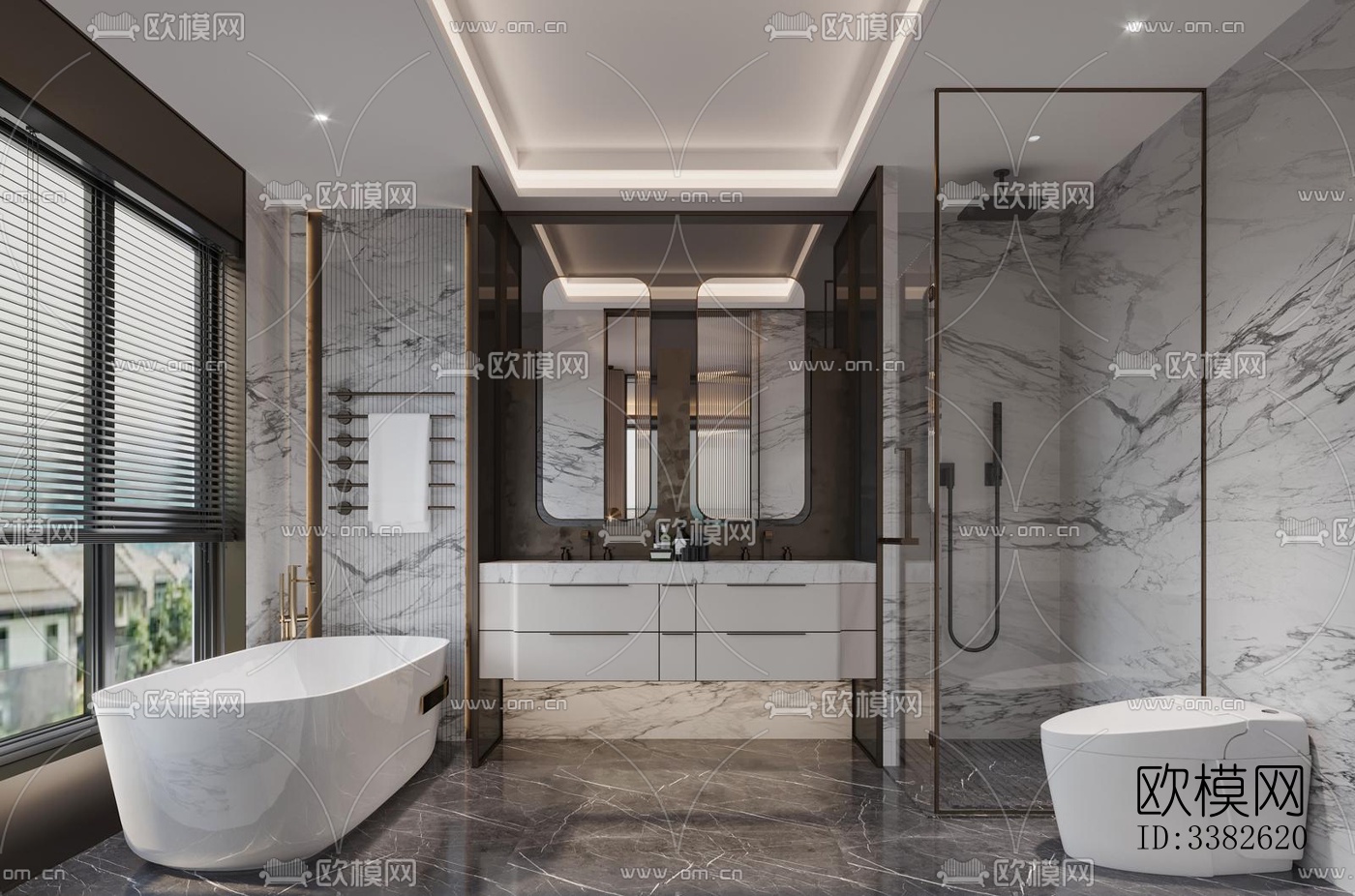 现代别墅效果图下载（渲染图9）