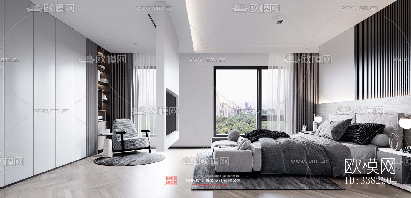 现代别墅效果图下载（渲染图1）