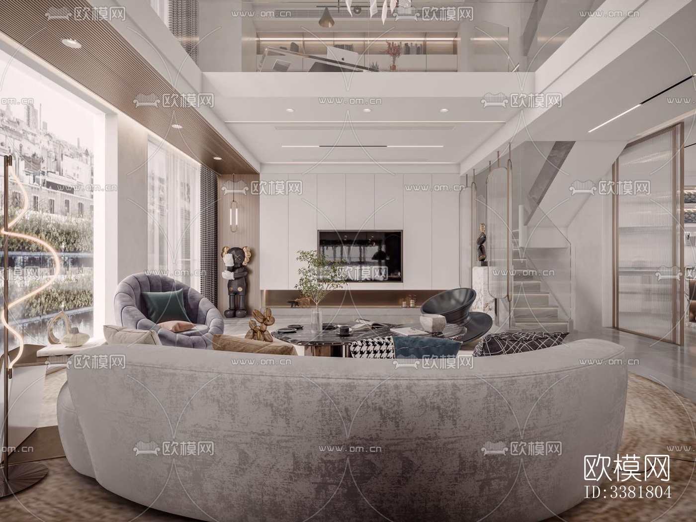 现代别墅效果图下载（渲染图5）