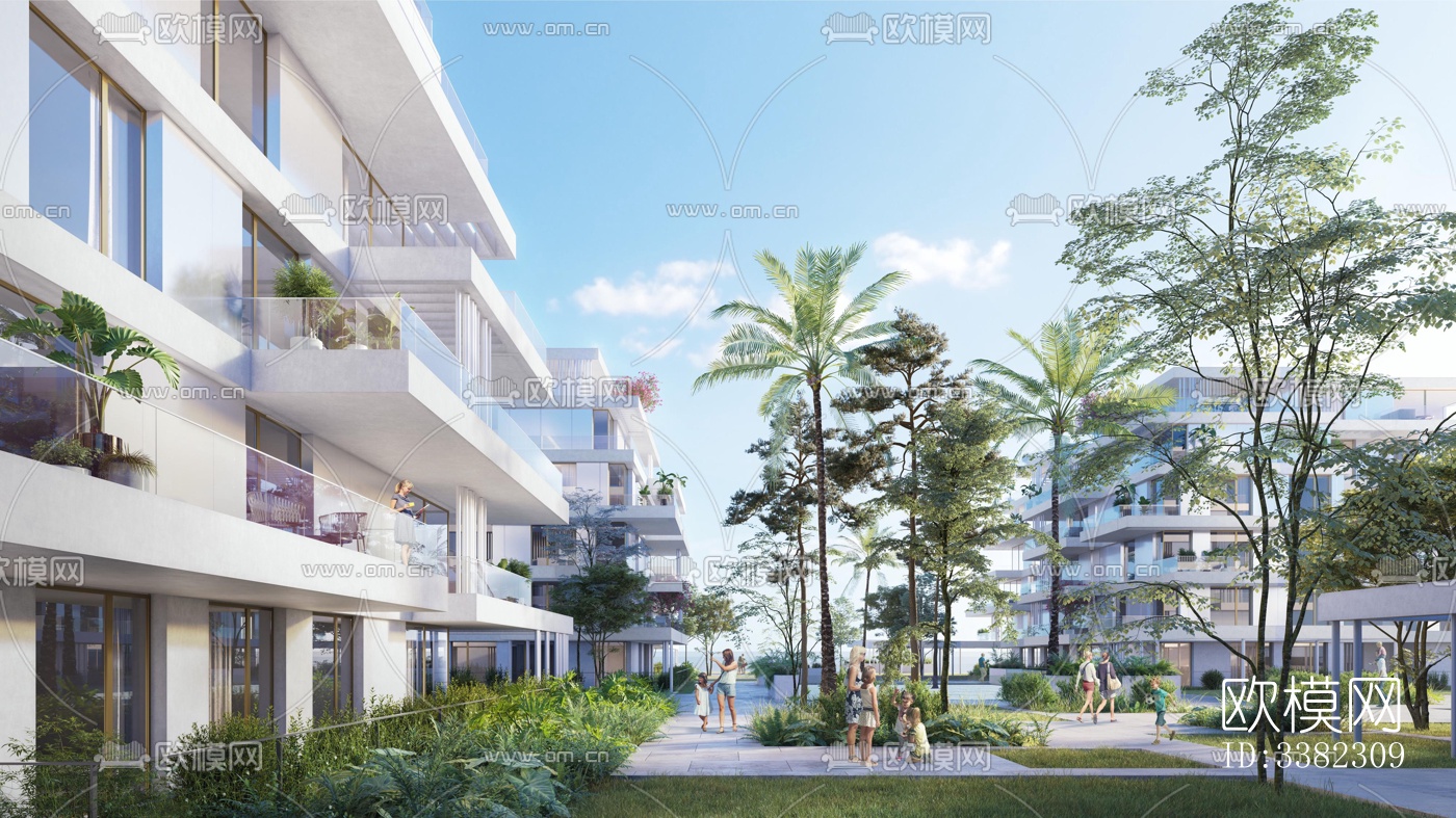 现代别墅效果图下载（渲染图4）