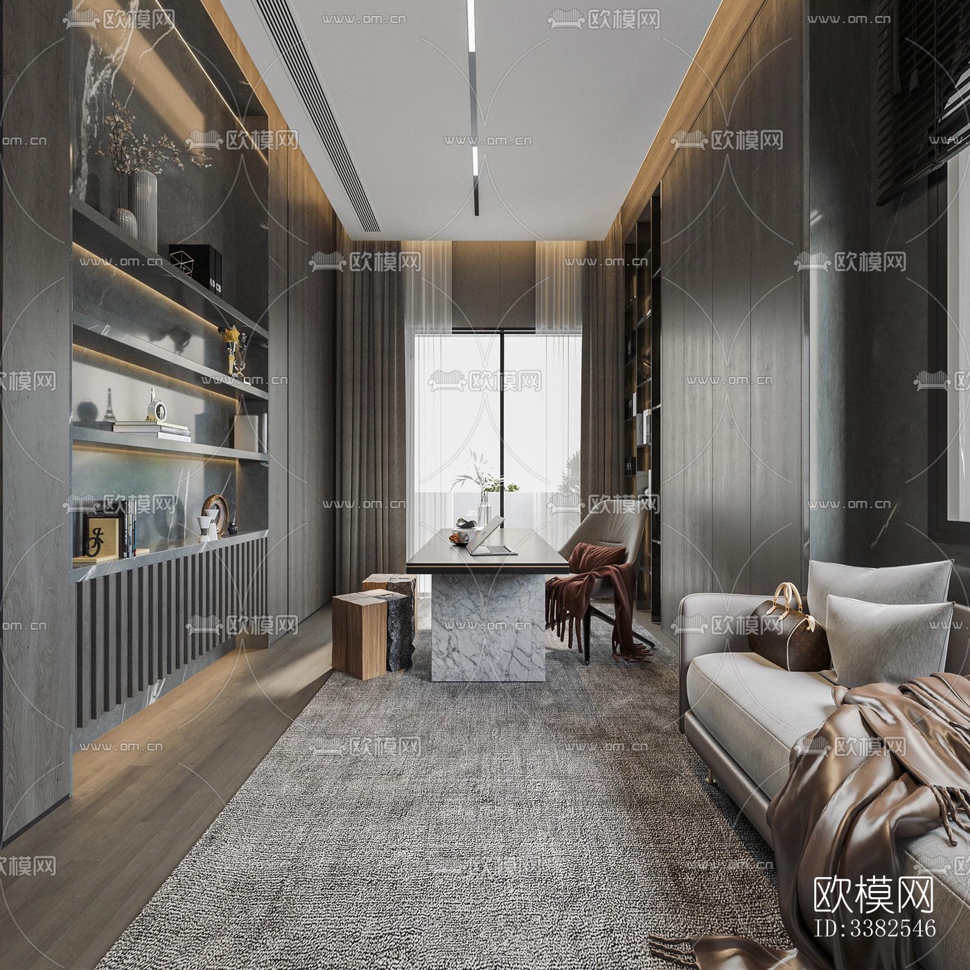 现代别墅效果图下载（渲染图16）