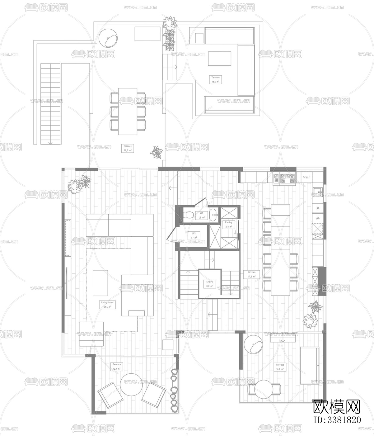 现代别墅效果图下载（渲染图12）
