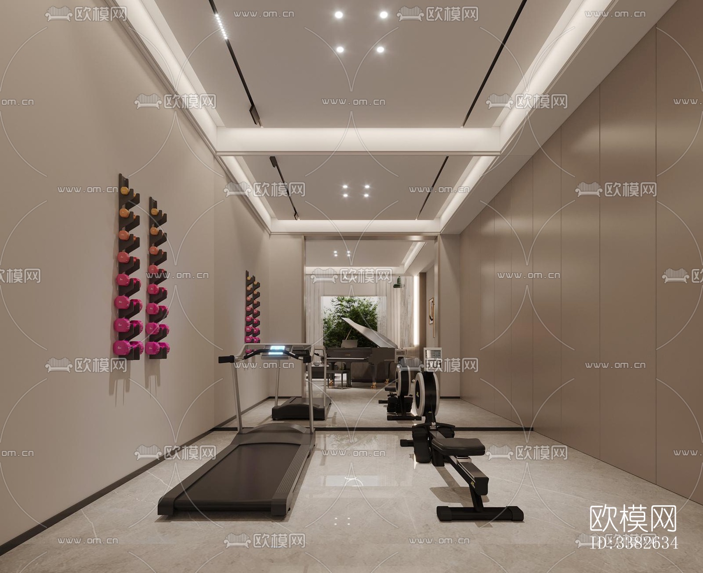 现代别墅效果图下载（渲染图17）