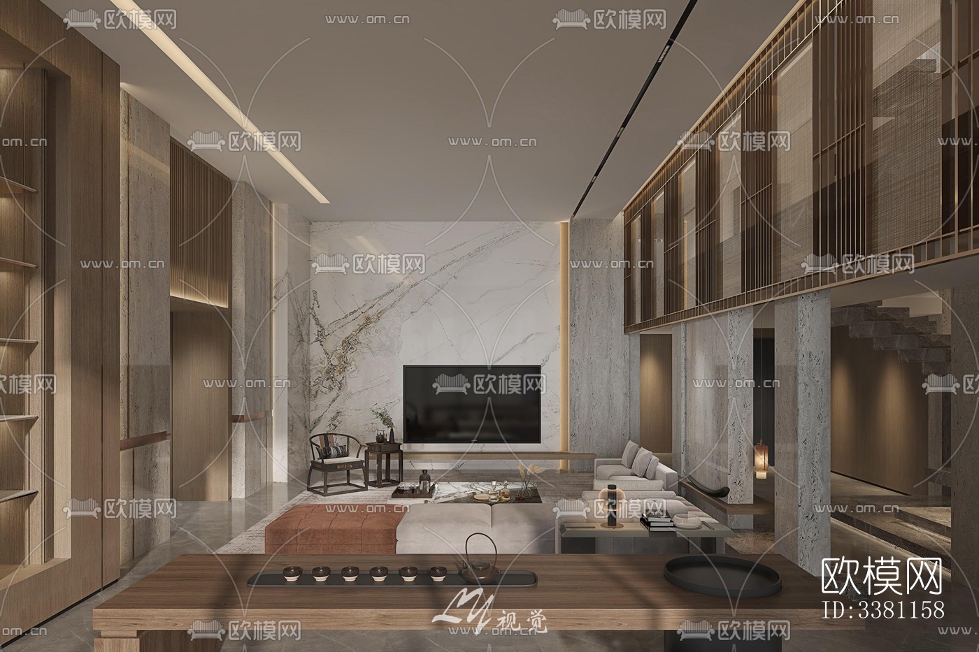 现代别墅效果图下载（渲染图13）