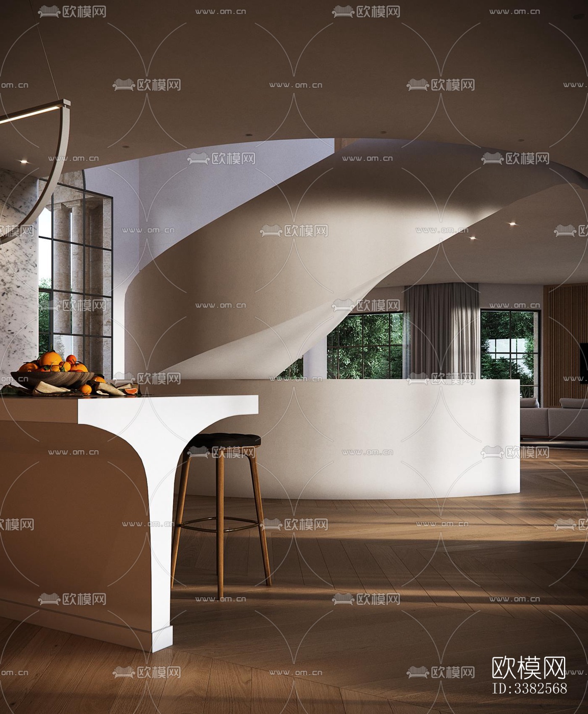 现代别墅效果图下载（渲染图3）