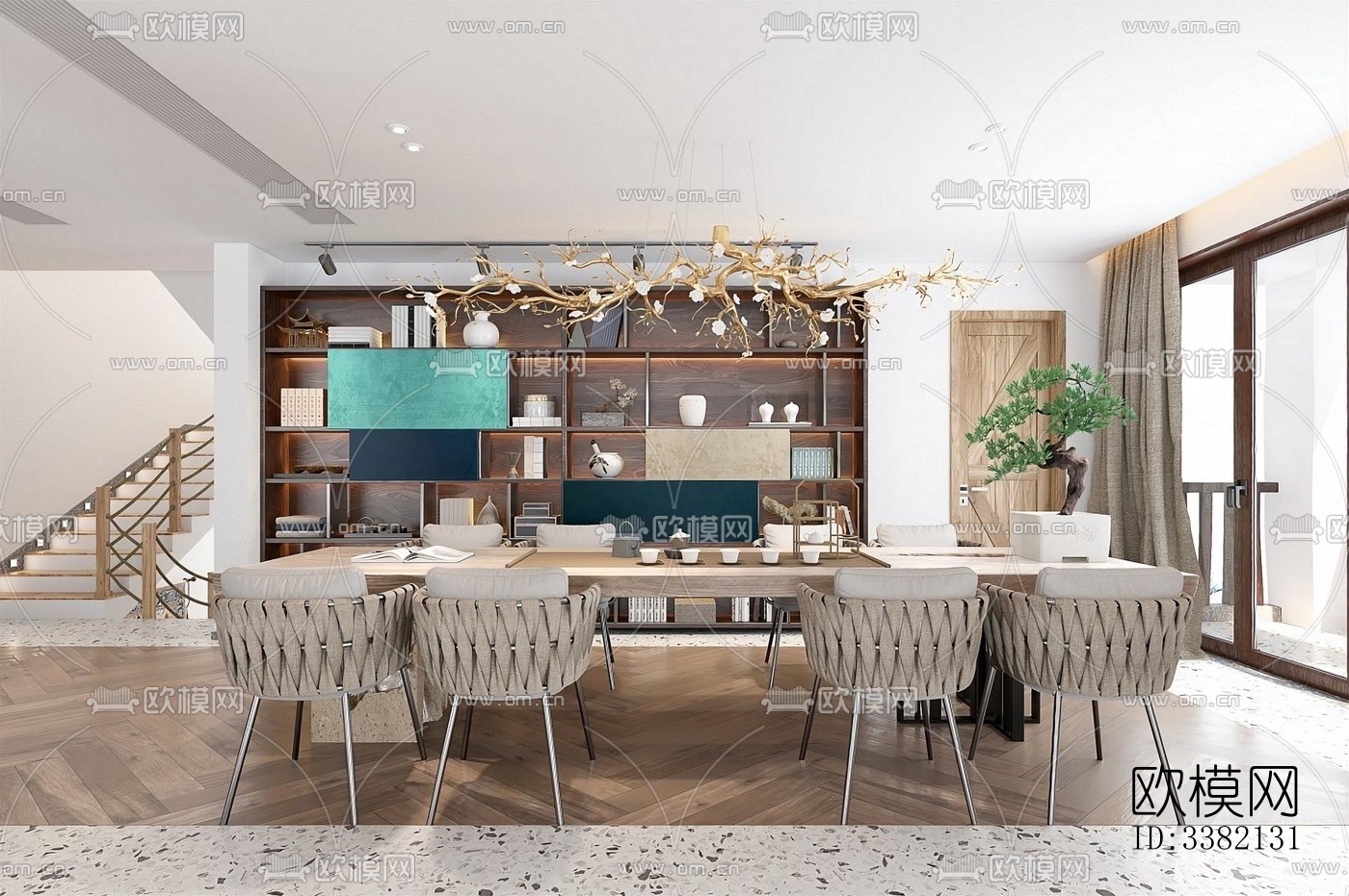 现代别墅效果图下载（渲染图1）