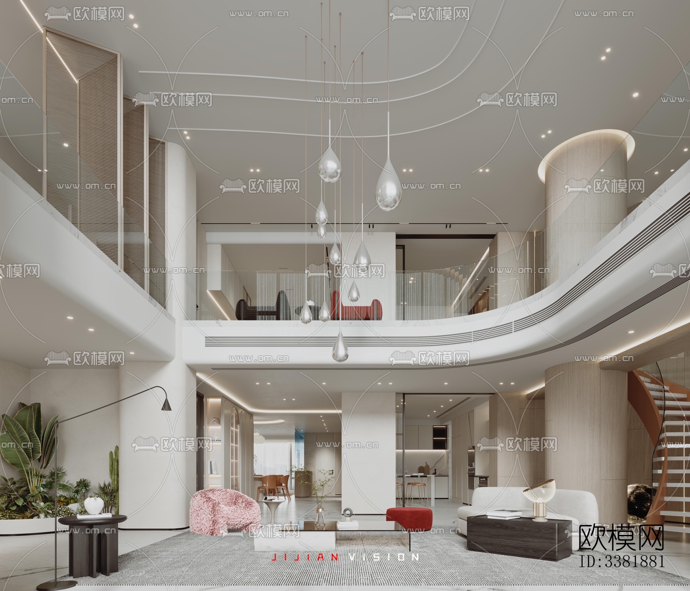 现代别墅效果图下载（渲染图6）