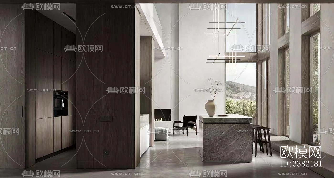 现代别墅效果图下载（渲染图1）