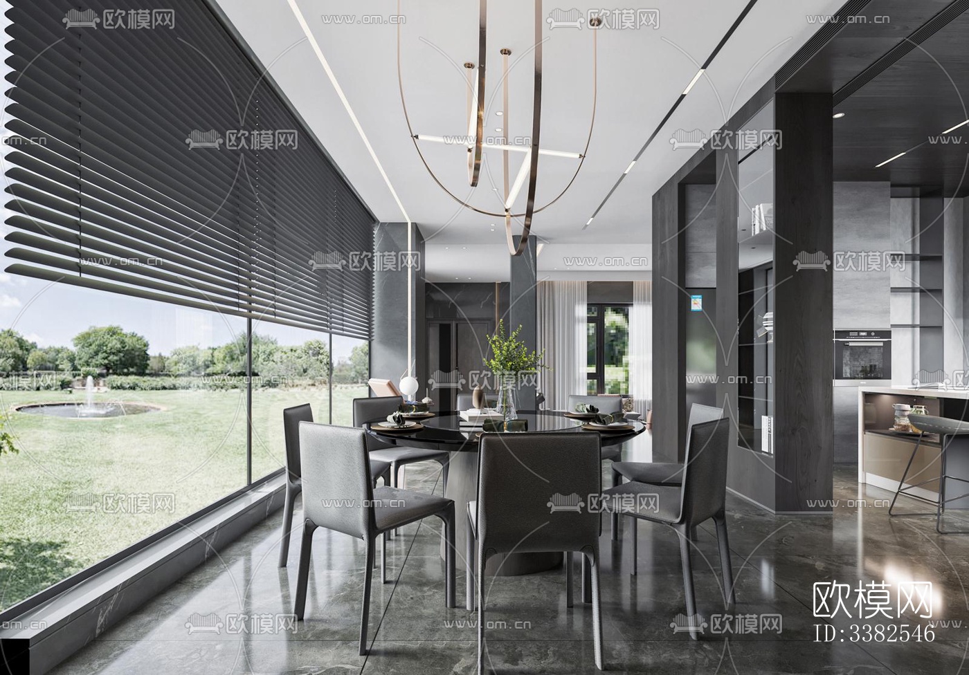 现代别墅效果图下载（渲染图12）