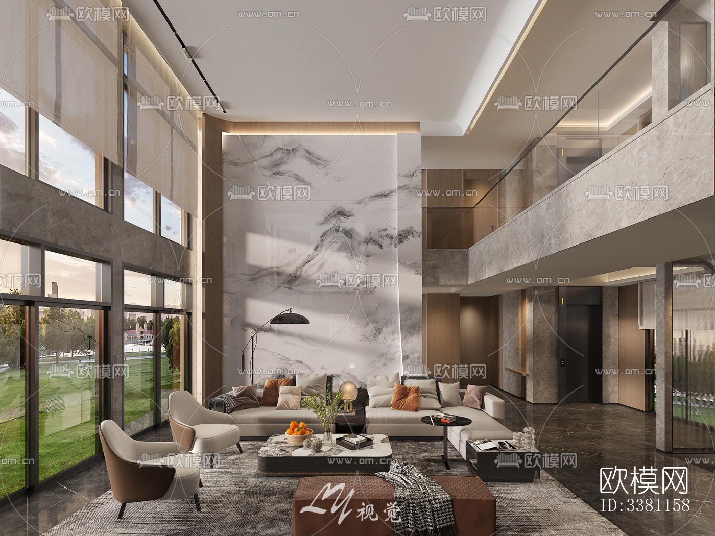 现代别墅效果图下载（渲染图6）