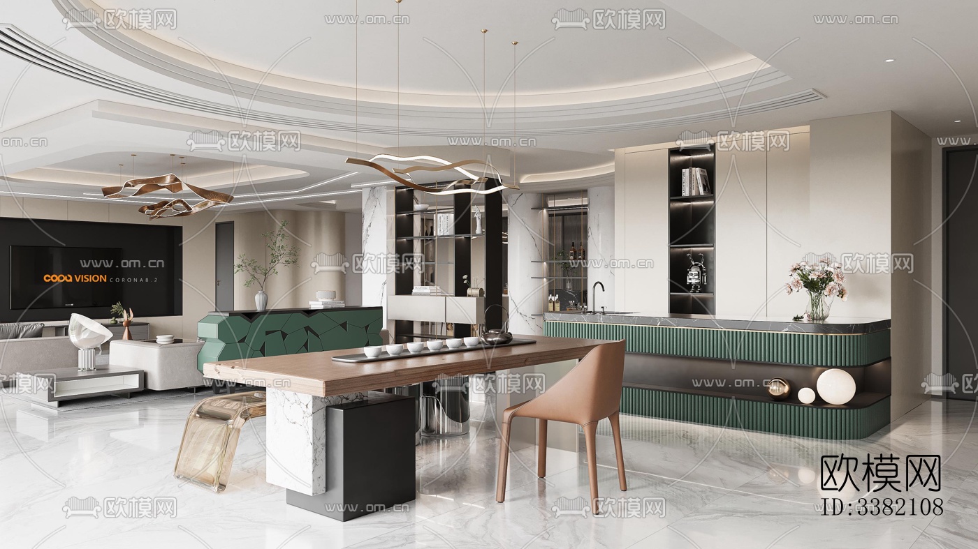 现代别墅效果图下载（渲染图17）