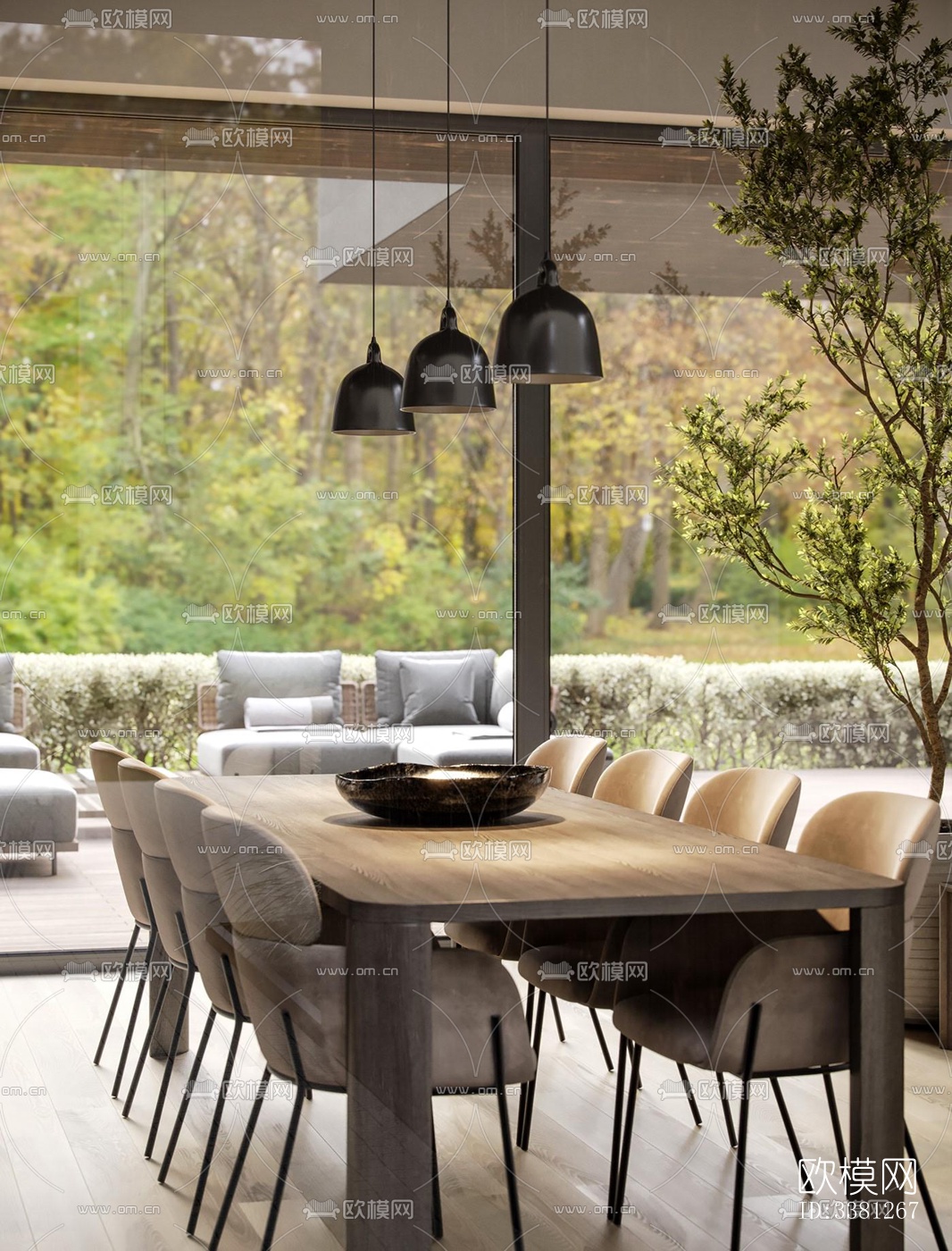 现代别墅效果图下载（渲染图4）